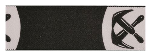 Hosenträger Dachdecker, 45 mm, schwarz, Leder-Rückenteil und Einlagen-Clip