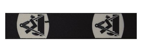 Hosenträger Tischler, 36 mm, schwarz, Metall-Rückenteil und Einlagen-Clip