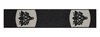 Hosenträger Maurer, 36 mm, schwarz, Leder-Rückenteil und Einlagen-Clip