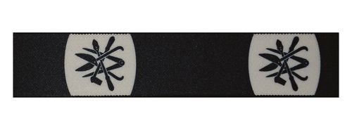 Hosenträger Klempner, 36 mm, schwarz, Leder-Rückenteil und nickelfreier Clip