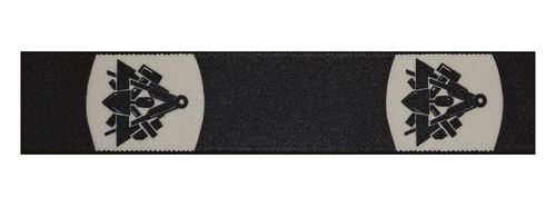 Hosenträger zum Knöpfen Maurer, 36 mm, schwarz, V-Form, Lederpatten